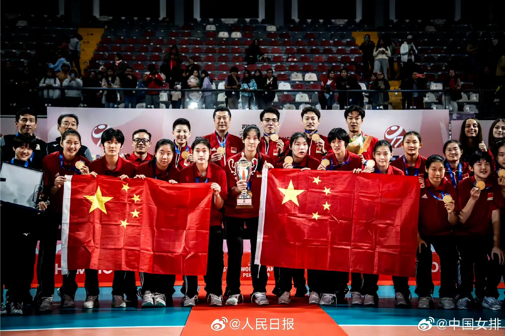 冠军！中国U17女排横扫日本队