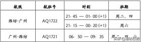 「更好潍坊」潍坊⇋广州航线，恢复！